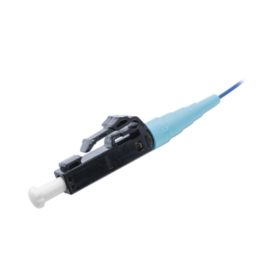 Pigtail de Fibra Óptica LC Simplex, Multimodo OM4 50/125, 900um, Color Aqua, 1 Metro