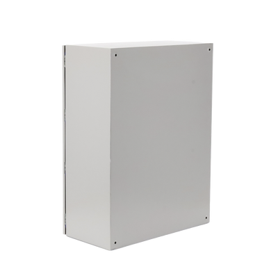 Gabinete de Acero, Nema 4 -IP 65 de 60 x 80 x 30 cm con Platina.