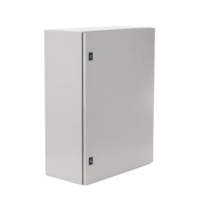 Gabinete de Acero, Nema 4 -IP 65 de 60 x 80 x 30 cm con Platina.