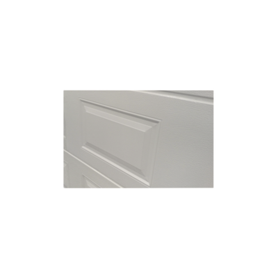 Puerta de Garage de alta calidad, Color blanco 12X8 pies,  AISLADA, Estilo Americana , CUADRO CORTO.