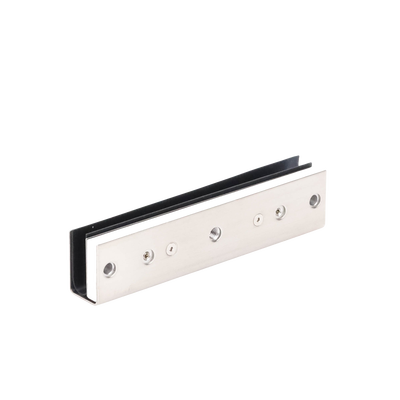 Montaje en "U" para Puertas de Vidrio /1/2" de Grosor/  Uso con chapas de 600 y 750 lbs / Ajuste por Opresores
