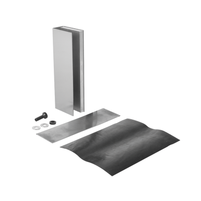 Montaje "U" para Puertas de Vidrio/ 3/4" de Grosor/ Para Chapas Magnéticas de 1200 lbs./ Ajuste por Opresores