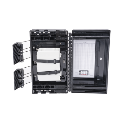 Caja de Empalme de Fibra Óptica, Exterior IP65, instalación aérea, hasta 144 Empalmes