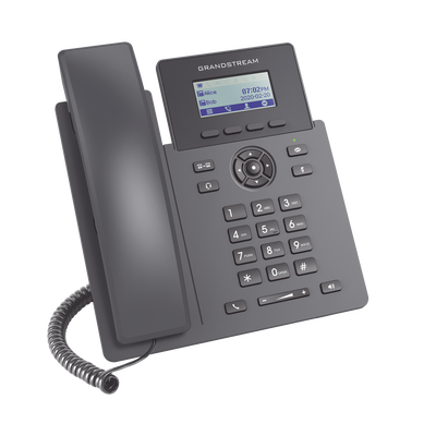 Teléfono IP Grado Operador, 2 líneas SIP con 2 cuentas, PoE, codec Opus, IPV4/IPV6 con gestión en la nube GDMS