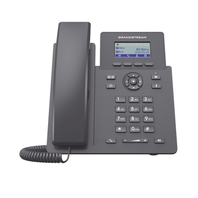 Teléfono IP Grado Operador, 2 líneas SIP con 2 cuentas, PoE, codec Opus, IPV4/IPV6 con gestión en la nube GDMS