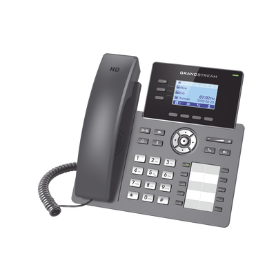 Teléfono IP Grado Operador, 3 líneas SIP con 6 cuentas, 10 botones BLF, puertos Gigabit, codec Opus, IPV4/IPV6 con gestión en la nube GDMS