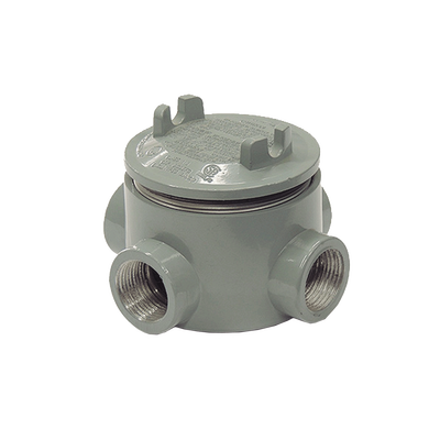 Caja  para áreas peligrosas con Tapa / Tipo GRX de 1/2" (13 mm) / Con 4 salidas.