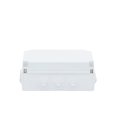 Caja Estanca de PVC Para Derivación y Conexión, 12 Entradas, Tapa Atornillada, 300x220x120 mm  (Área interna), Uso Exterior IP55, Material que no Propaga el Fuego y Libre de Hálogenos