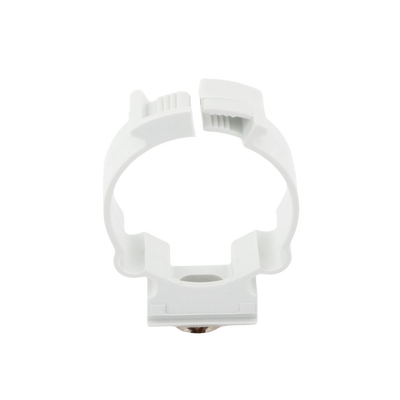 Soporte de collar (Abrazadera), PVC Auto-extinguible, cerrado para tubería de 32 mm