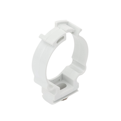Soporte de collar (Abrazadera), PVC Auto-extinguible, cerrado para tubería de 32 mm