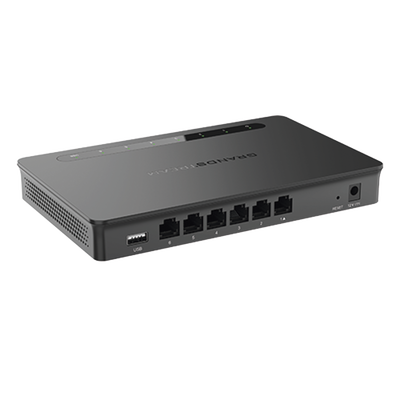 Router Gigabit VPN / Balanceador de cargas / 30,000 sesiones NAT /  6 puertos 10/100/1000 Mbps (WAN/LAN) / Compatible con GWN Cloud.