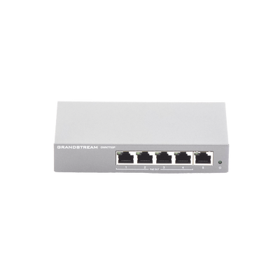 Switch PoE+ Gigabit No Administrable / 5 puertos 10/100/1000 Mbps / 4 puertos PoE+ / hasta 60W