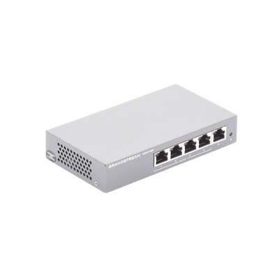 Switch PoE+ Gigabit No Administrable / 5 puertos 10/100/1000 Mbps / 4 puertos PoE+ / hasta 60W