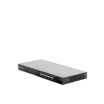 Switch Gigabit Administrable / 16 puertos 10/100/1000 Mbps + 4 Puertos SFP Uplink / Compatible con GWN Cloud.