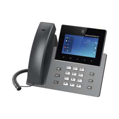 Videoteléfono IP pantalla táctil con android de 16 líneas, doble puerto Gigabit, PoE/PoE+