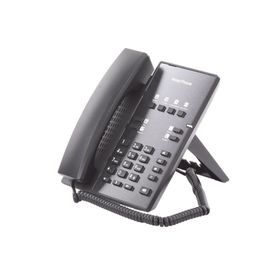 Teléfono IP para Hotelería, profesional con 8 teclas programables para servicio rápido, plantilla personalizable con PoE