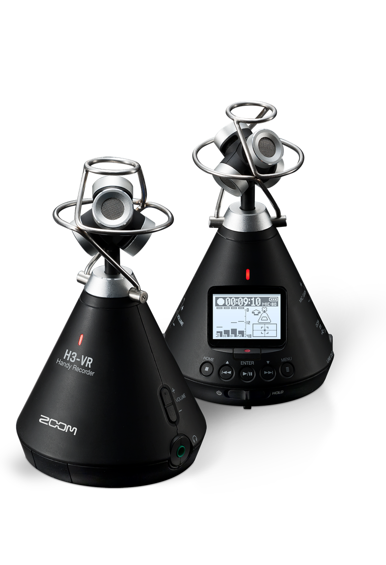 ZOOM H3-VR Grabadora de Audio 360° Ambisonic VR con 4 Micrófonos Integrados | Interfaz de Audio USB 24-bit/96kHz para Realidad Virtual y Audio Espacial | Modos Binaural y Estéreo, Soporta MicroSD 512GB | Grabación Envolvente de Esfera Completa Pro