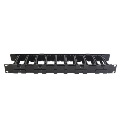 Organizador de Cable Horizontal RouteIT, Sencillo, Para Rack de 19in, 4in de profundidad, 1UR