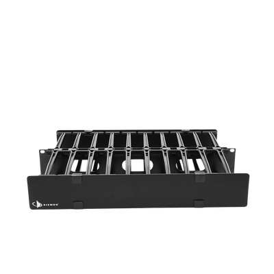 Organizador de Cable Horizontal RouteIT, Doble, Para Rack de 19in, 6in de profundidad, 2UR