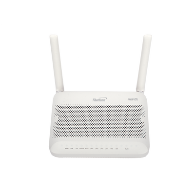 ONU GPON WiFi 6, (2.4/5 GHz), 2 Antenas de 5 dBi, Compatible con OLT de Terceros, 4 puertos Gigabit + 1 POTS + 2 USB, conector SC/UPC