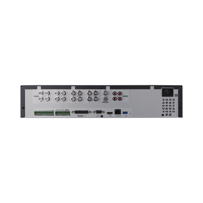 DVR 16 Canales Analogicos + 2 canales IP hasta 8 MP / 8 TB incluidos / 4 Tecnologías (AHD, TVI, CVI, CVBS) / Hasta 8 HDDs / Entradas y Salidas de Audio y Alarma