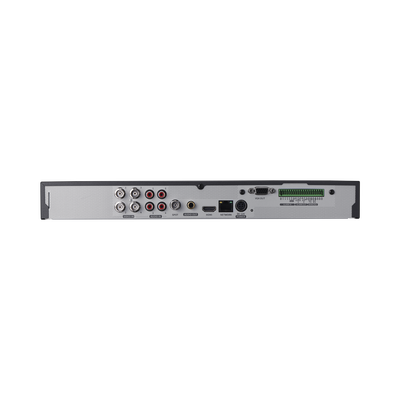 DVR 4 Canales Analógicos + 2 IP / 8TB Incluidos / Soporta 4 Tecnologías (AHD, TVI, CVI, CVBS) / Entradas y Salidas de Alarma y Audio