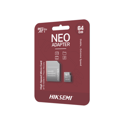 Memoria microSD con Adaptador Ideal para Celular o Tablet / 64 GB / Multipropósito