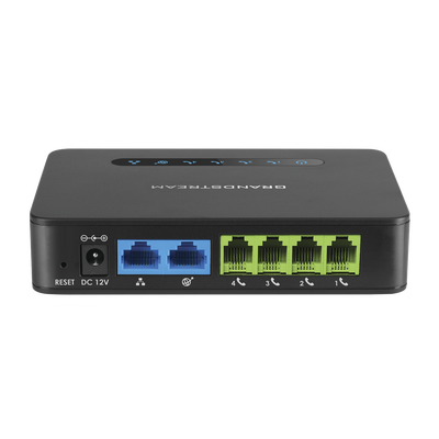 ATA de 4 puertos FXS con 2 puertos de red gigabit