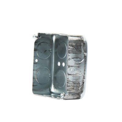 Caja Cuadrada 4 x 4"/Profundidad  1- 1/2"/ 11 Entradas de 3/4" y 1 de 1/2".