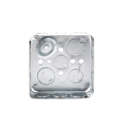 Caja Cuadrada 4 x 4"/ Profundidad 1- 1/2"/ Cuenta con 11 Entradas de 1/2" y 6 de 3/4"..