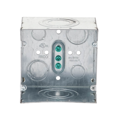 Caja Cuadrada 4- 11/16" x 4 11/16"/ Profundidad de 3-1/4"/ 2 Entradas  1", 1 1/4", 1 1/2", 2", 2 Entradas 1"-1 1/4", 2 Entradas 3/4 "- 1", 4 Entradas 1/2" - 3/4", 2 Entradas 1/2".