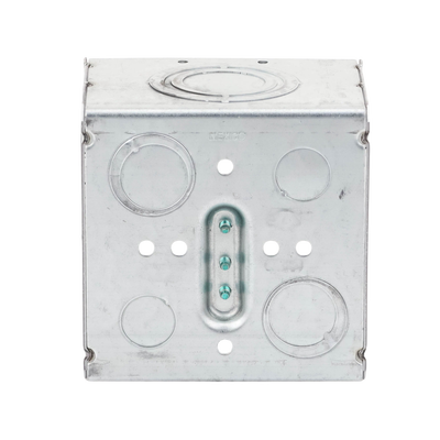 Caja Cuadrada 4- 11/16" x 4 11/16"/ Profundidad de 3-1/4"/ 2 Entradas  1", 1 1/4", 1 1/2", 2", 2 Entradas 1"-1 1/4", 2 Entradas 3/4 "- 1", 4 Entradas 1/2" - 3/4", 2 Entradas 1/2".