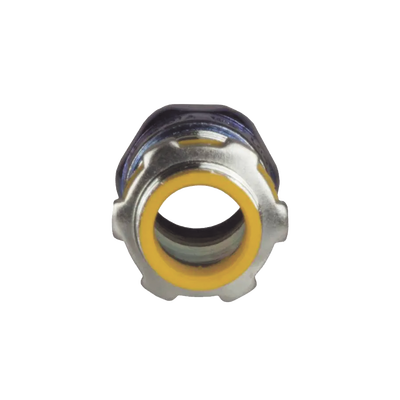 Conector de Compresión Impermeable Aislado de Acero Galvanizado para Pared Delgada de 1 1/2" .