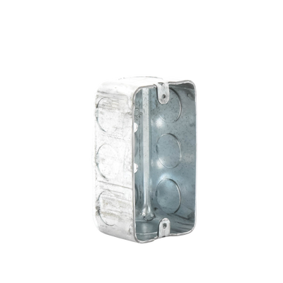 Caja (Chalupa) 4x2"/ Profundidad  1-7/8" / 7 Entradas de 1/2" y 1 de 3/4".