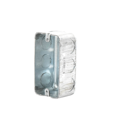 Caja (Chalupa) 4x2"/ Profundidad  1-7/8" / 7 Entradas de 1/2" y 1 de 3/4".