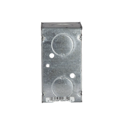 Caja (Chalupa) 4x2"/ Profundidad 2-1/8"/ 8 Entradas de 3/4"/Soldada