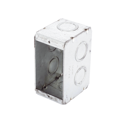 Caja (Chalupa )  Multigang de 1 Gang/ Profundidad de  2-1/2"/ 8 TKO (1/2" y 3/4").