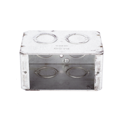 Caja (Chalupa )  Multigang de 1 Gang/ Profundidad de  2-1/2"/ 8 TKO (1/2" y 3/4").