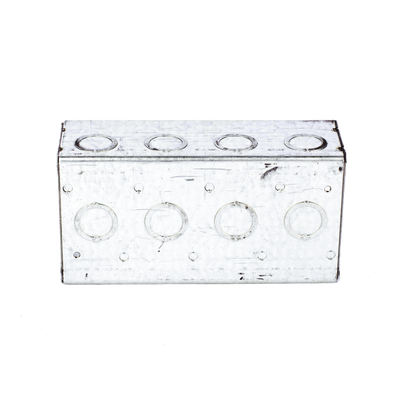 Caja Multigang de 4 Gangs,/ Profundidad de 2-1/2"/ 20 TKO (1/2"- 3/4").