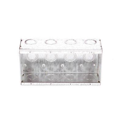 Caja Multigang de 4 Gangs,/ Profundidad de 2-1/2"/ 20 TKO (1/2"- 3/4").