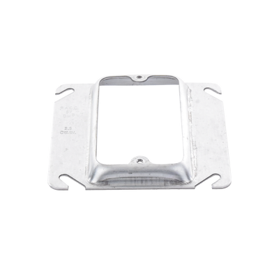 Sobretapa Cuadrada Galvanizada  de 4", realce de 1/2".