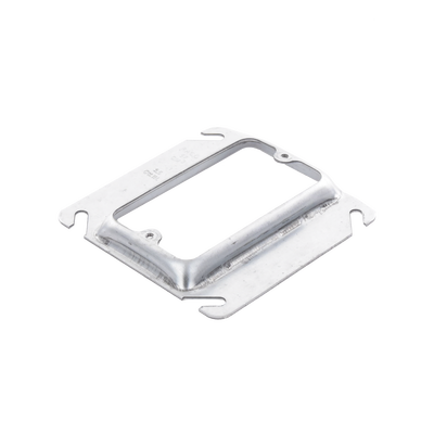 Sobretapa Cuadrada Galvanizada  de 4", realce de 1/2".