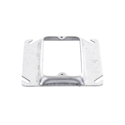 Sobretapa Cuadrada Galvanizada  de 4", realce de 1/2".