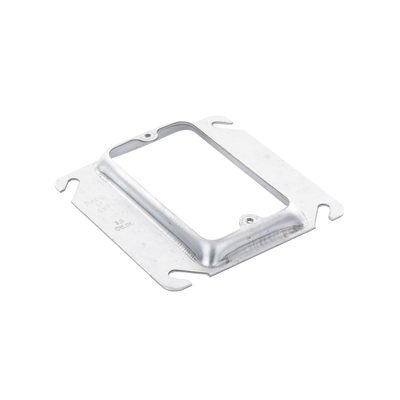Sobretapa Cuadrada Galvanizada  de 4", realce de 1/2".