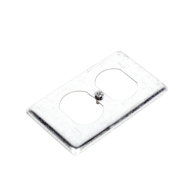 Tapa Metálica 4"X2"/ Para tomacorriente Duplex.