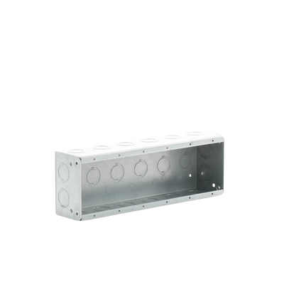 Caja de 6 Gang/Profundidad 2 1/2"/28 Entradas 1/2"-3/4".