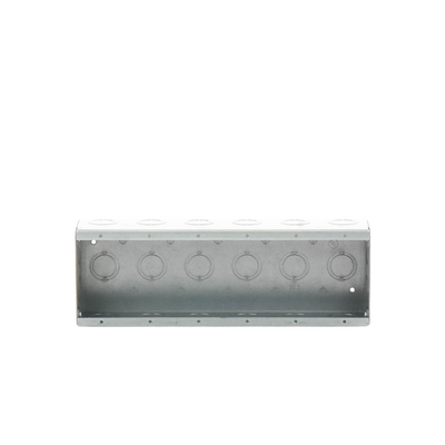 Caja de 6 Gang/Profundidad 2 1/2"/28 Entradas 1/2"-3/4".