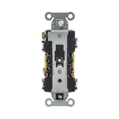 Contacto Dúplex 20 A, 125 V,  2 Polos, 3 Hilos, Cableado Posterior y  Lateral, Color Blanco (Nema 5-20R).