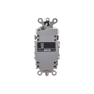 Contacto GFCI 20 A 125 V / Resistente a Intemperie / A prueba de manipulaciones / Color Blanco (Nema 5-20R) / Grado Industrial.