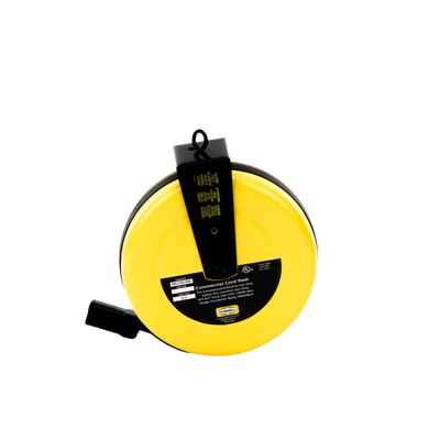 Carrete de Cable comercial (16/3 rudo), para 125 V CA, 10 A, 7.6 m de longitud con conector HBL5969VBLK.